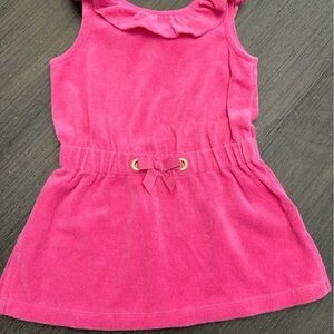 Janie & Jack Pink Terry Coverup Dress
